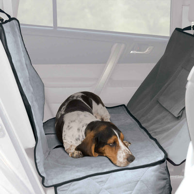 K&H Pet Products Deluxe Car Seat Saver – Extra Long Gray Nylon Cover