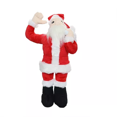 Mighty Arctic Santa Plush Dog Toy – Durable Red & White Tug Toy