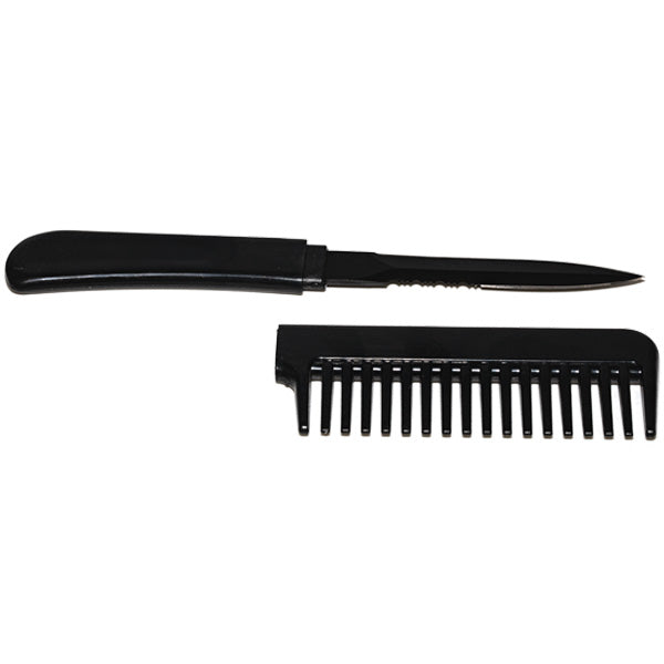 Safety Technology Comb Knife – 3.5 Inch Stainless Steel Blade, Black