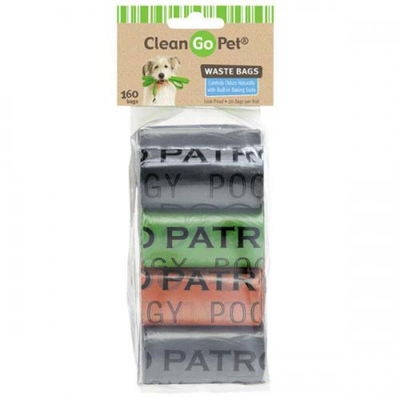 Clean Go Pet Humor Dog Waste Bags – 8-Pack Printed Poop Bags by Pet Edge