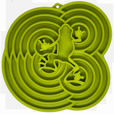 SodaPup Water Frog eTray Slow Feeder Dog Enrichment Tray, Green