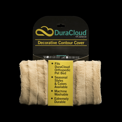 Curicyn DuraCloud Orthopedic Pet Bed Contour Cover - Medium, Camel