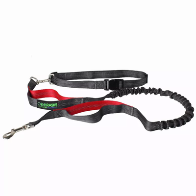 JESPET Hands Free Dog Leash – Reflective Bungee Leash for Running, Red