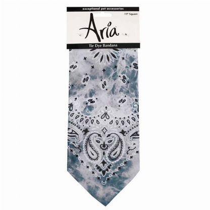 Aria Classic Tie Dye Pet Bandana – 22x22 Cotton Blend by Pet Edge