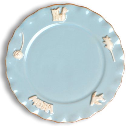 Cat Whisker Plate, Sky Blue