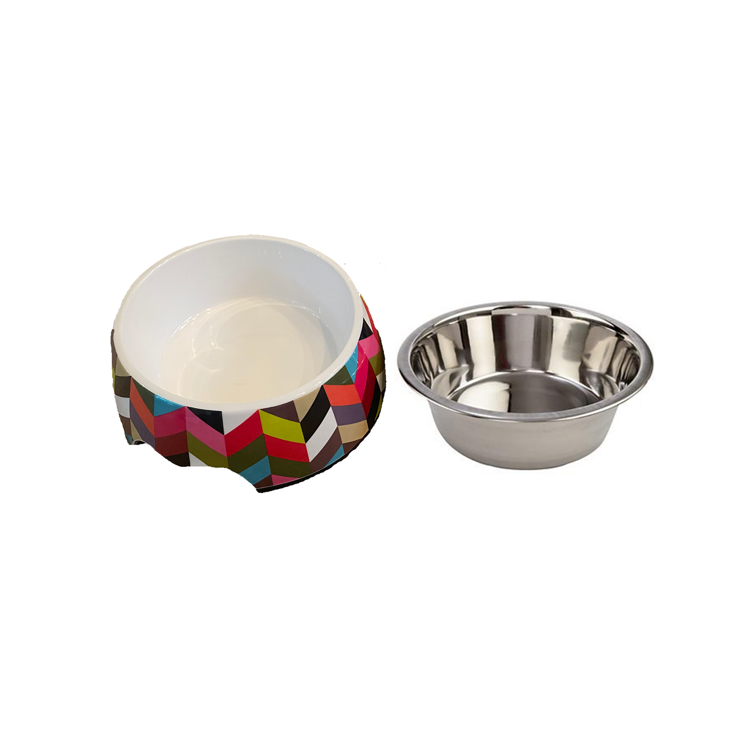 Cutie Ties Dog Bowl, Medium, Picasso