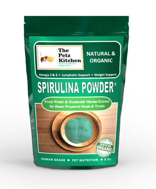 Spirulina Omega 3 & 6 Lymphatic, Weight & Probiotic Immune, 8 Oz.