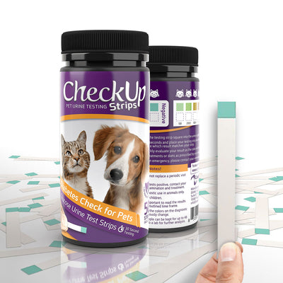 Coastline Global CheckUp Diabetes Glucose Urine Test Strips for Pets – 50ct