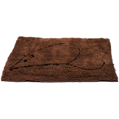 DGS Pet Products Cat Litter Mat – Brown Microfiber Trapping Mat, 35x26