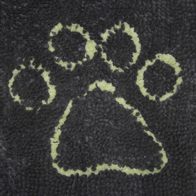 DGS Pet Products Dirty Dog Microfiber Doormat - Cool Grey/Lime Green
