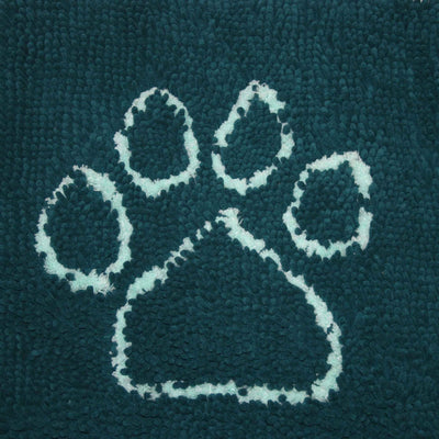 DGS Pet Products Dirty Dog Microfiber Doormat - Petrol Large 35x26