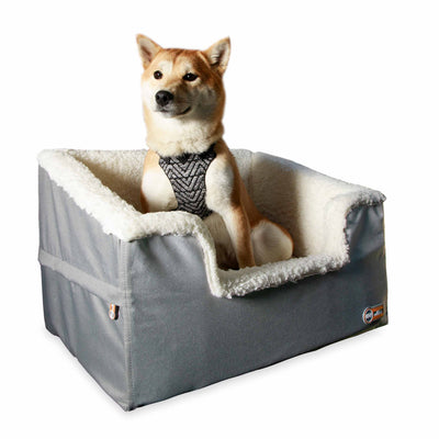 K&H Pet Products Bucket Booster Dog Car Seat - Collapsible Large Gray