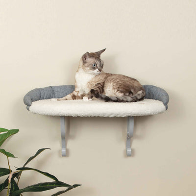 K&H Pet Products Wall Mount Cat Shelf – Orthopedic Bolster Perch, Natural