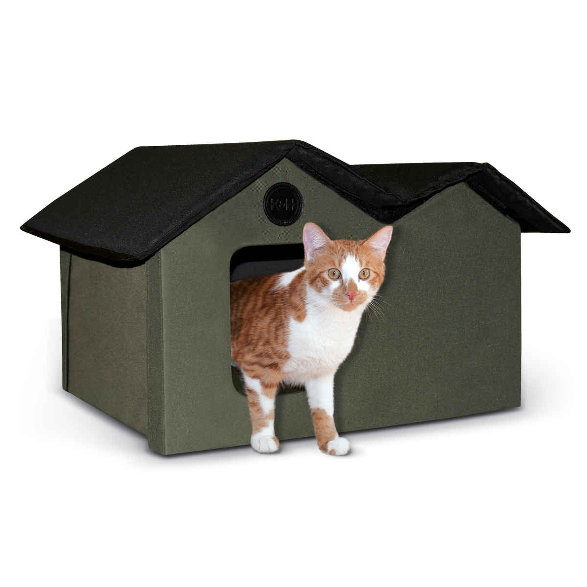K&H Pet Products Outdoor Kitty House – Extra Wide Weatherproof Shelter