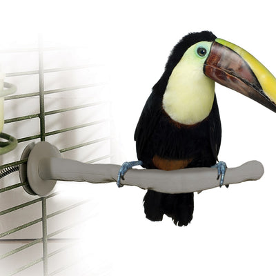 K&H Pet Products Heated Bird Thermo-Perch – Gray Orthopedic Perch 14.5″ x 2″ x 2″