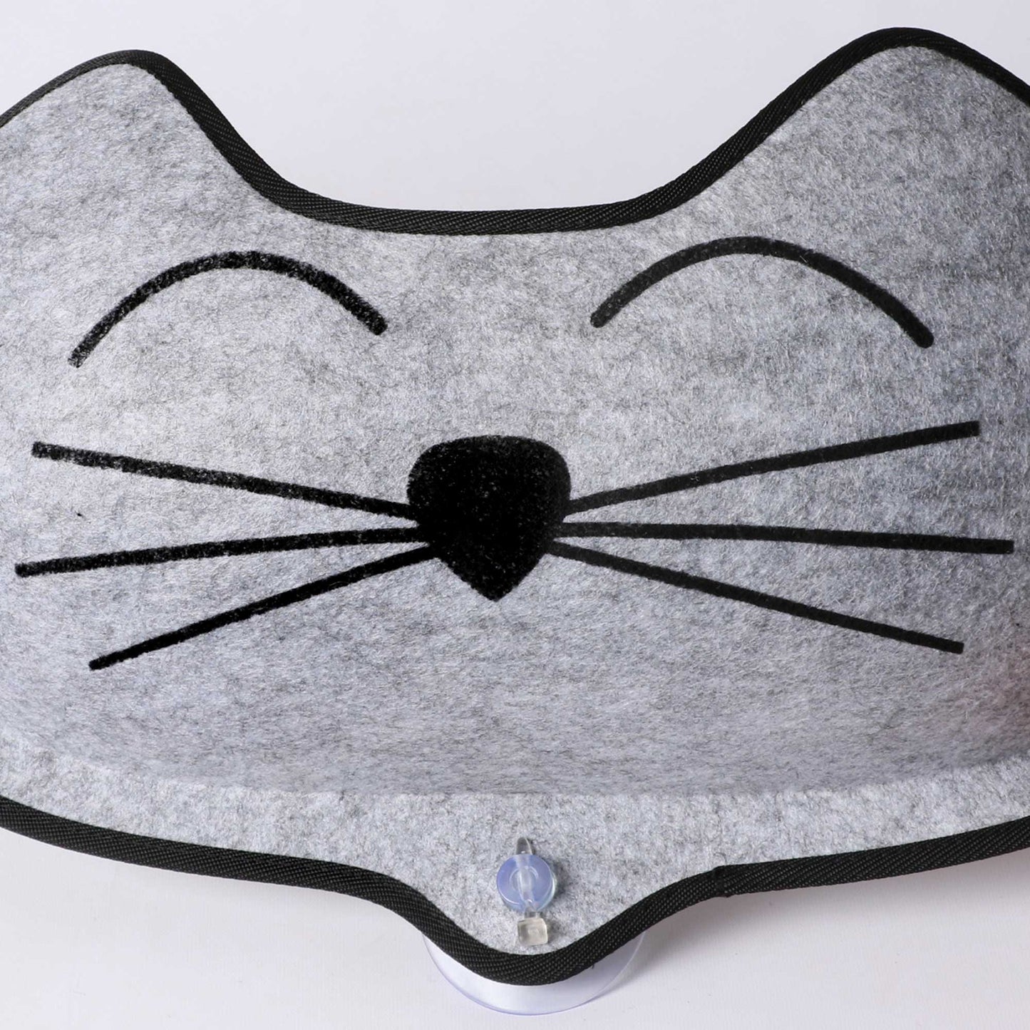 K&H Pet Products EZ Mount Kittyface Window Bed - Gray Polyester Cat Pod