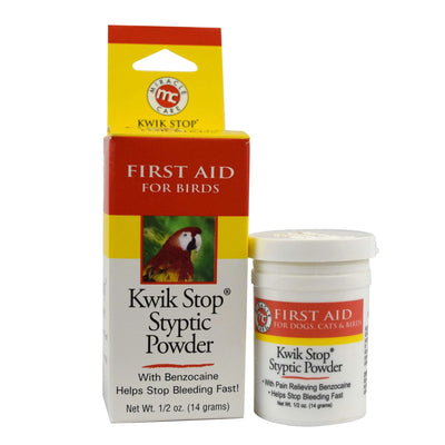 Miracle Care Kwik-Stop Styptic Powder for Birds with Benzocaine
