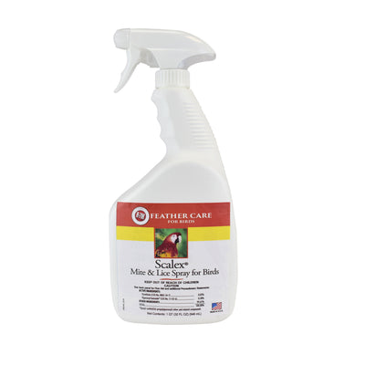 Miracle Care Scalex Mite & Lice Spray for Birds, Pyrethrin Formula, 32 oz