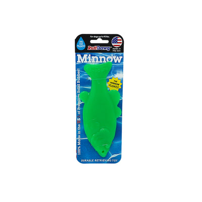 Ruff Dawg Minnow Floating Dog Toy – Scented Rubber Fetch Toy, 6-inch