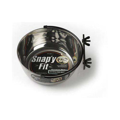 Midwest Snap'y Fit Stainless Steel Water and Feed Bowl – 2 Quart