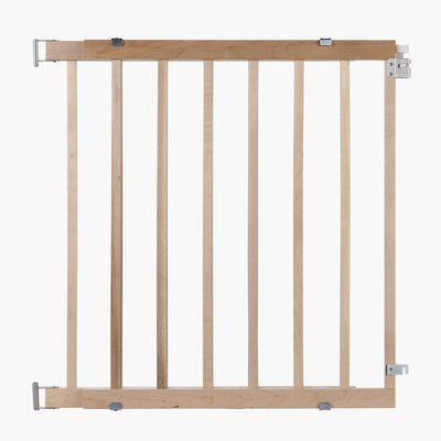 North States Wood Stairway Swing Pet Gate | Wall Mounted, 28"-42" Wide