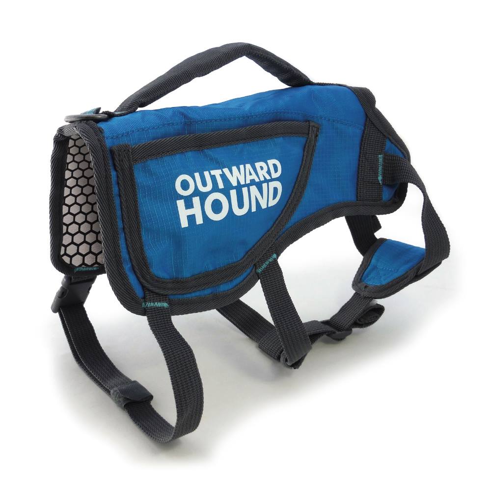 Outward Hound Dog ThermoVest – Warm Thermal Fleece Winter Vest, Blue, Medium