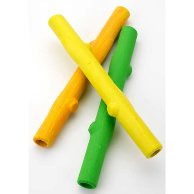 Ruff Dawg Twig Durable Rubber Floating Dog Toy - Assorted Colors, 6"