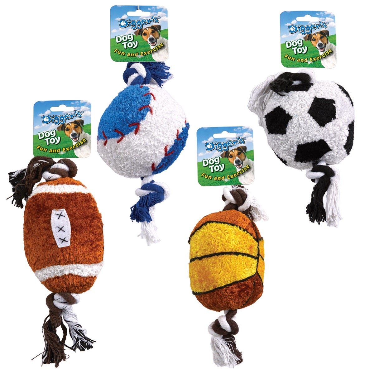DiGuardian Gearer's Plush Rope Sports Balls