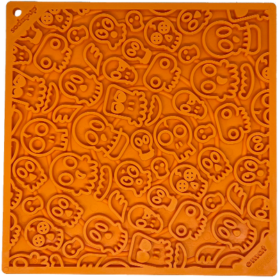 SodaPup Zombie Lick Mat – Orange Dog Enrichment Mat for Anxiety Relief