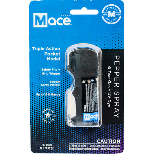 Mace Pocket Triple Action Pepper Spray with UV Dye and Key Chain