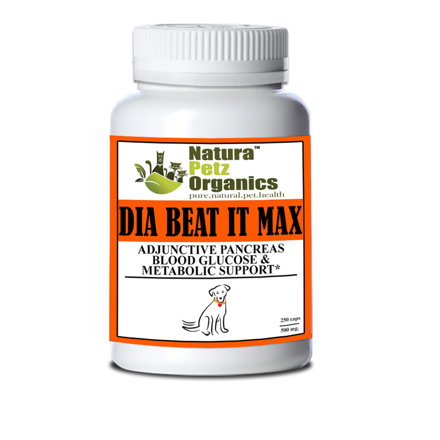 Max!sules - Adjunctive Pancreas, Blood Glucose & Metabolic, DOG, 500 mg