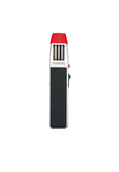 Refillable Torch Stick Metal Lighter- Prefilled & Ready To Use, SILVER