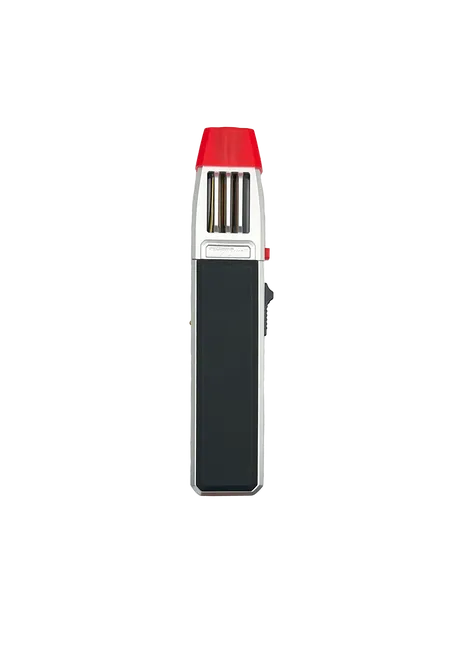 Refillable Torch Stick Metal Lighter- Prefilled & Ready To Use, SILVER