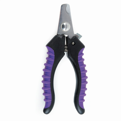 Master Grooming Tools Ergonomic Pro Nail Clipper – Small Purple Steel