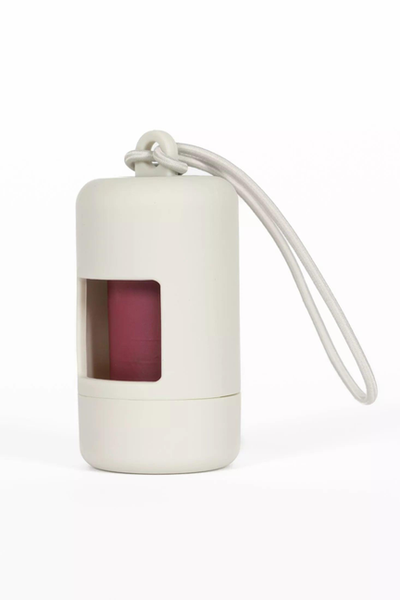 Aria the Fox Dog Waste Bag Dispenser – Cloud White Leash Accessory