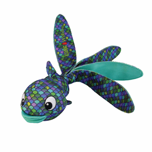 KONG(R) Wubba Finz Dog Tug Toy, Large Blue