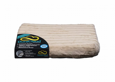 Curicyn DuraCloud Orthopedic Pet Bed  Water-Resistant Crate Pad, Camel, Large (36"x24"x3.5")