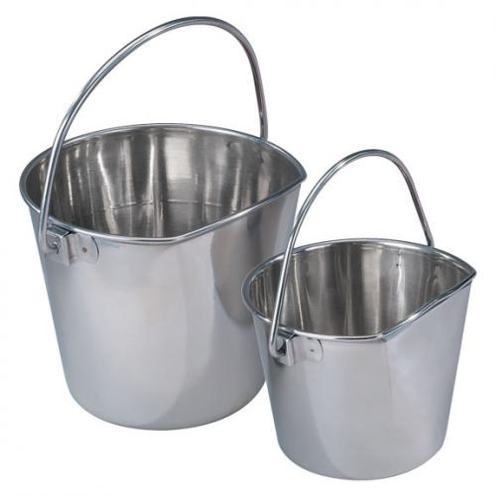ProSelect Stainless Flat Sided Pail - Size Select