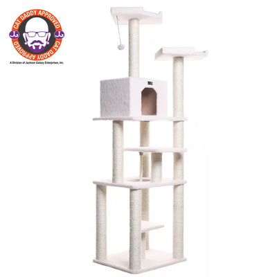 Armarkat B7801 Classic 6-Level Cat Tree – 78-Inch Ivory Cat Tower