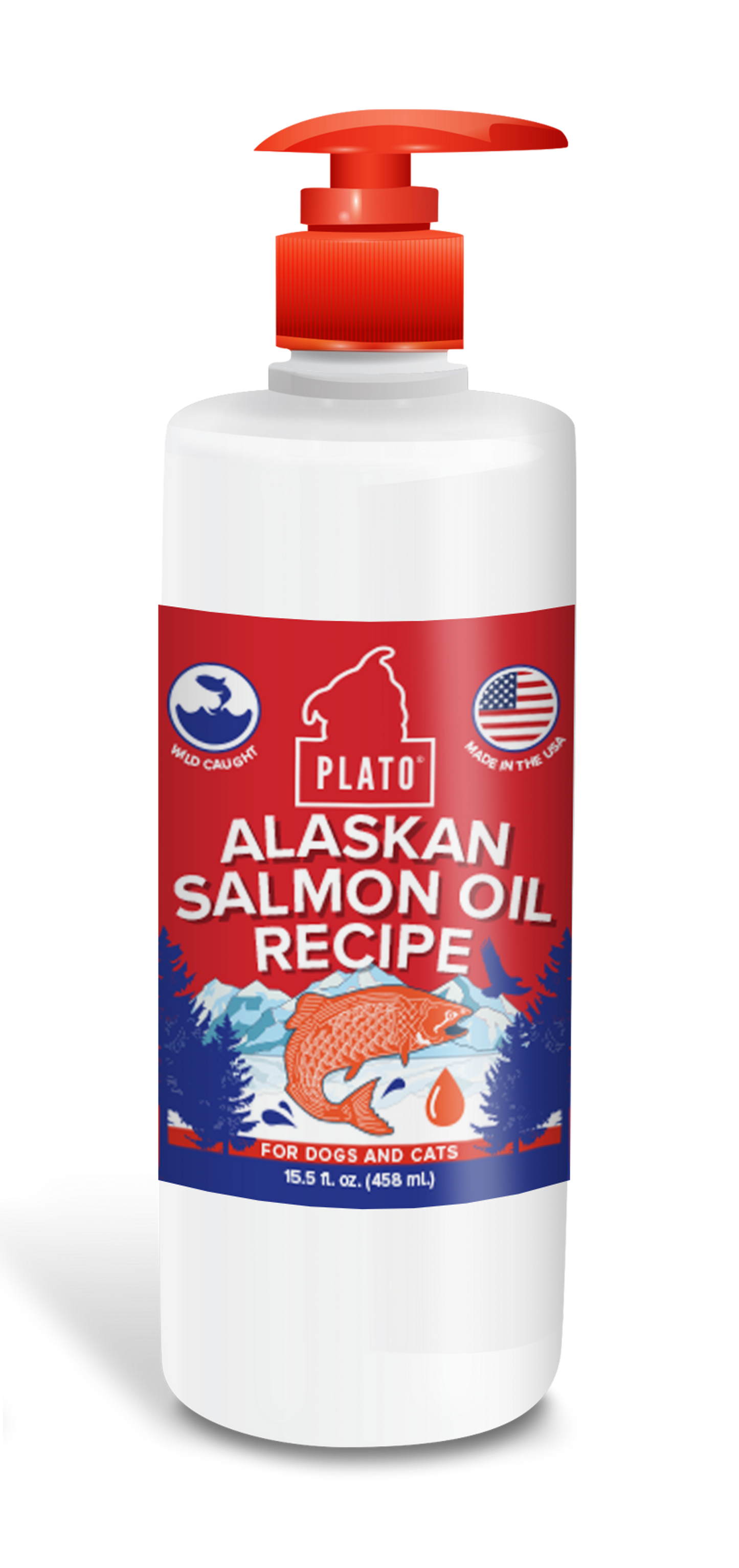 Plato Alaskan Salmon Oil Recipe, 15.5oz