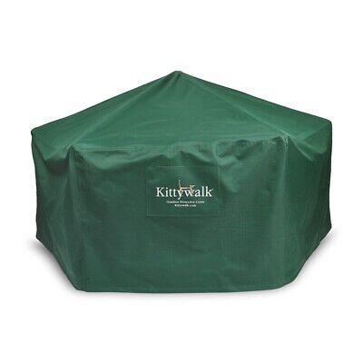 Kittywalk Gazebo Outdoor Protective Cover – Weather Resistant Green Oxford
