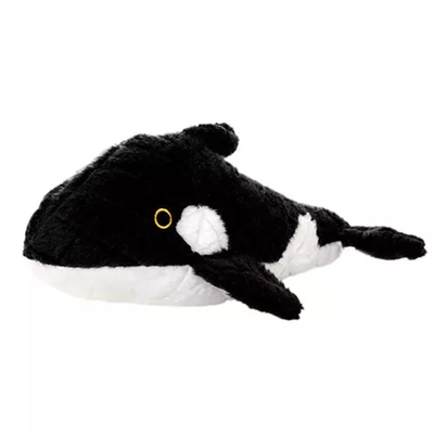 Mighty Ocean Whale Dog Toy – VIP Products Large Plush Black & White