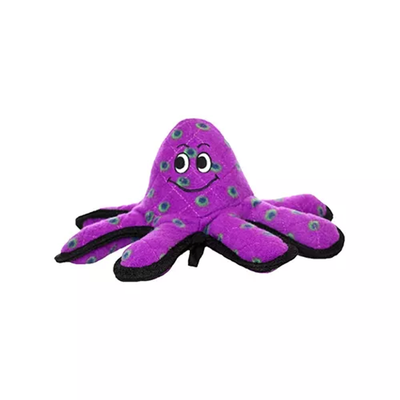 Tuffy Small Octopus Dog Toy – Durable Purple Interactive Tug Toy