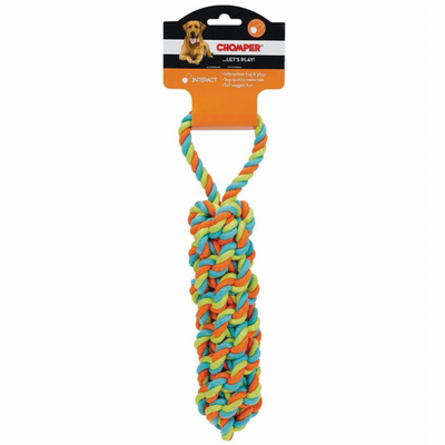 Pet Edge Monkey Fist Rope Tug Dog Toy – Durable Woven Cotton Rope