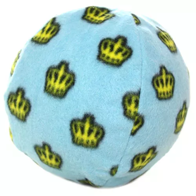 Mighty Ball Large Blue Plush Dog Toy – Durable Interactive Tug Toy