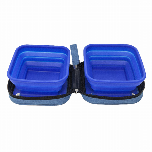 Portabowl Water and Food Bowl, Blue