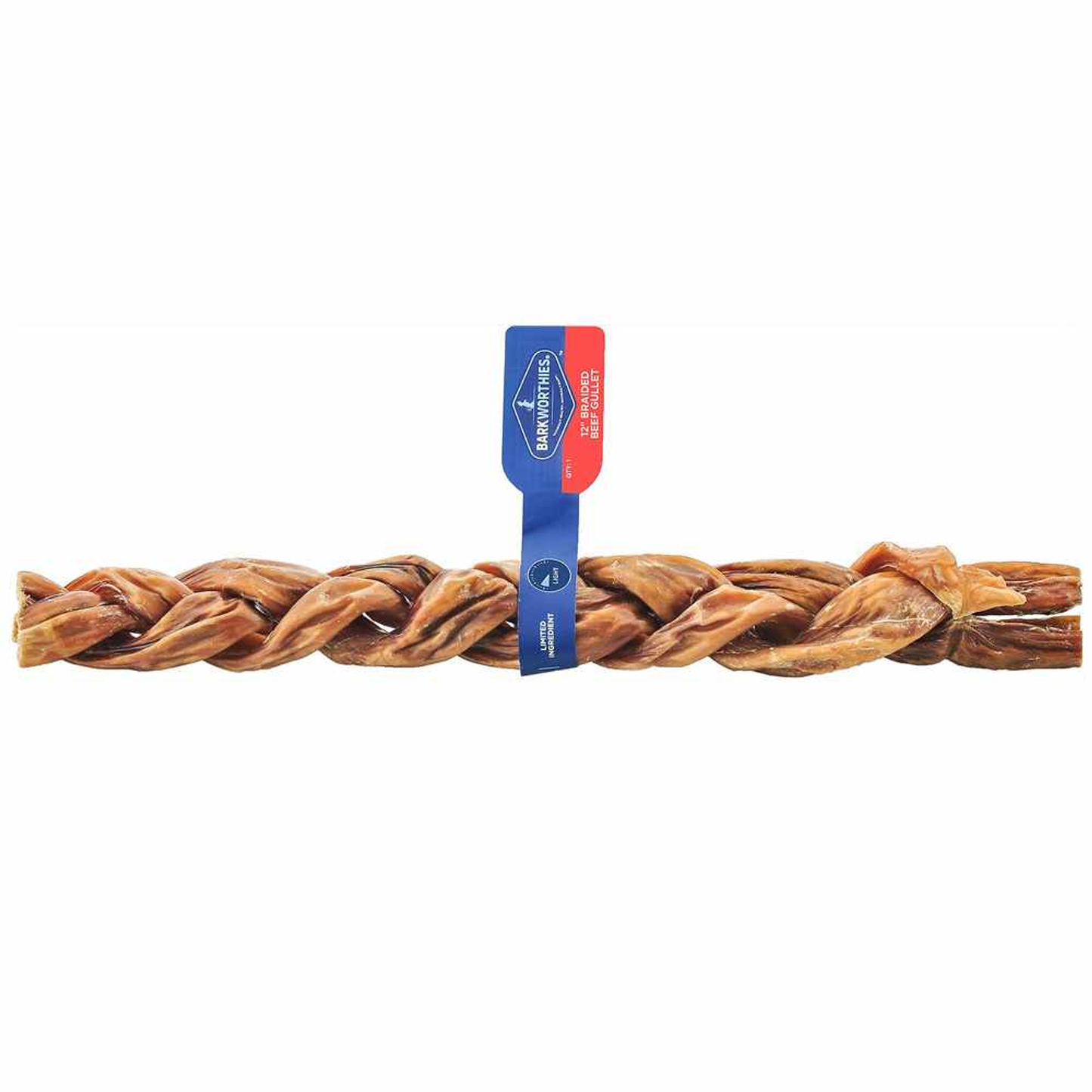 Barkworthies Beef Gullet - Braided 12" Individual