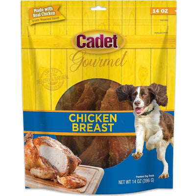 Cadet Gourmet Chicken Breast Dog Treats – High Protein Fillets, 14 oz