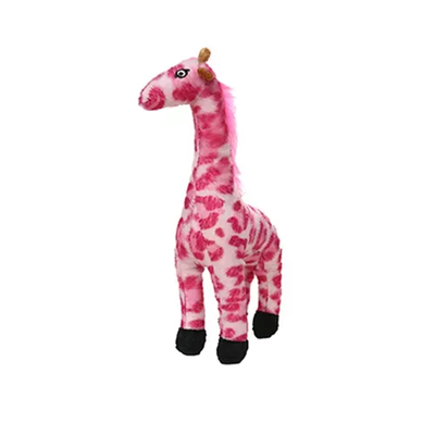 Mighty Jr Safari Pink Giraffe Dog Toy – Durable Plush Tug Toy