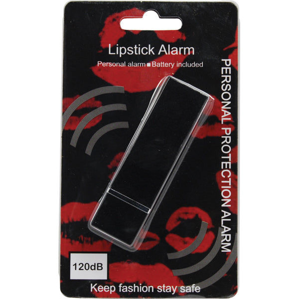 Lipstick Personal Safety Alarm for Women, Black